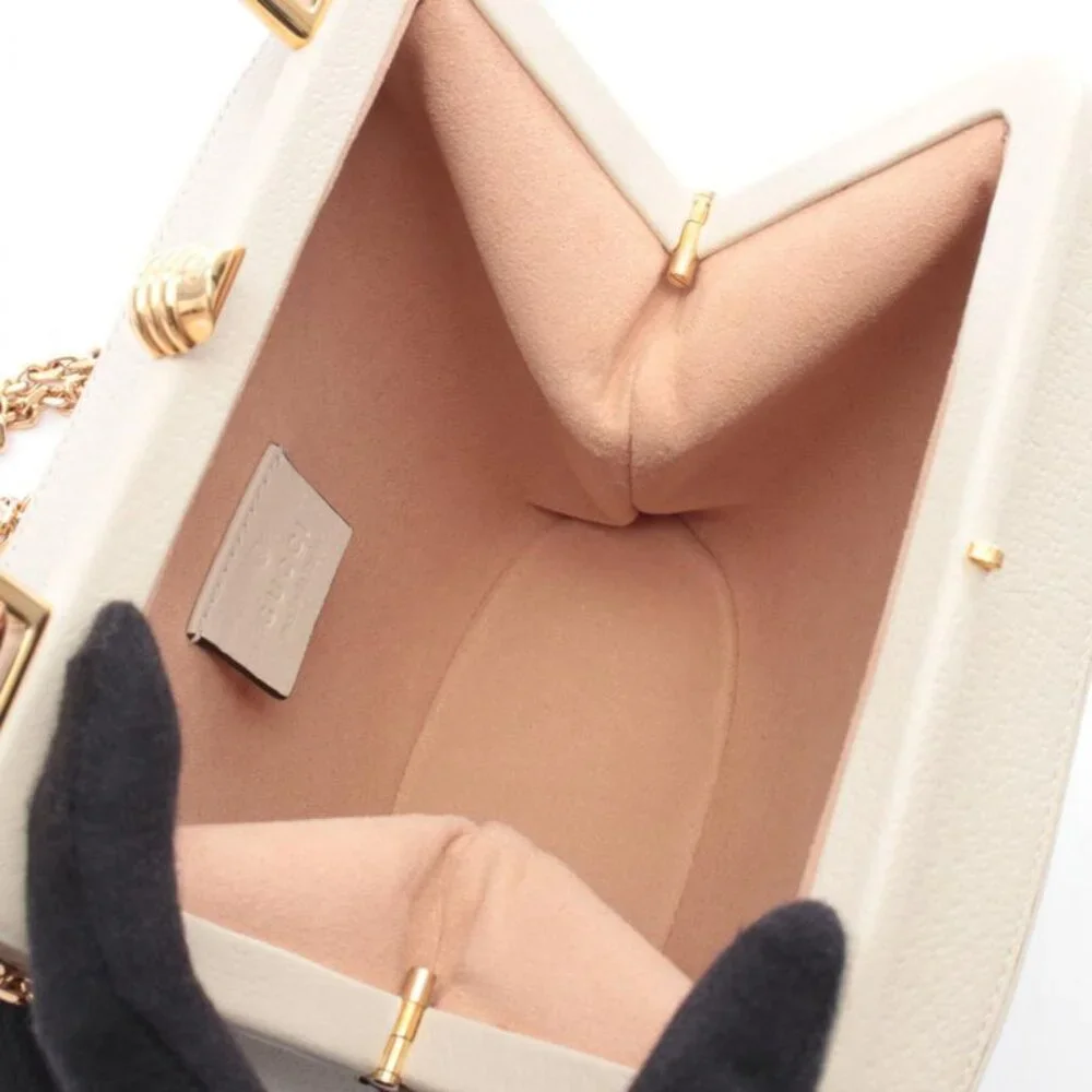 Gucci Handbag Bamboo Mini Bucket Light Beige Leather - Picture 3 of 7